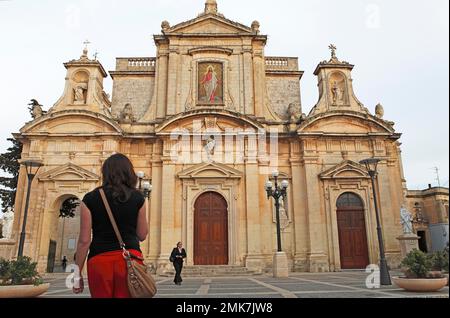 Église Saint-Paul, Rabat, Malte, îles maltaises Banque D'Images