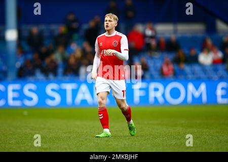 Hillsborough Stadium, Sheffield, Angleterre - 28th janvier 2023 Paddy Lane (11) de Fleetwood Town - pendant le match Sheffield mercredi v Fleetwood Town, Emirates FA Cup, 2022/23, Hillsborough Stadium, Sheffield, Angleterre - 28th janvier 2023 crédit: Arthur Haigh/WhiteRosePhotos/Alay Live News Banque D'Images