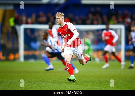 Hillsborough Stadium, Sheffield, Angleterre - 28th janvier 2023 Paddy Lane (11) de Fleetwood Town - pendant le match Sheffield mercredi v Fleetwood Town, Emirates FA Cup, 2022/23, Hillsborough Stadium, Sheffield, Angleterre - 28th janvier 2023 crédit: Arthur Haigh/WhiteRosePhotos/Alay Live News Banque D'Images