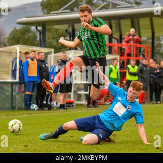 PSNI FC contre Portstewart FC, Lough 41 Premier Intermediate League, samedi 28th janvier 2023, The Dub, Belfast, Irlande du Nord Banque D'Images