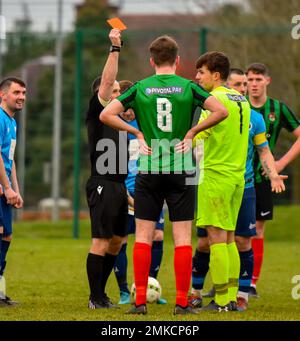 PSNI FC contre Portstewart FC, Lough 41 Premier Intermediate League, samedi 28th janvier 2023, The Dub, Belfast, Irlande du Nord Banque D'Images