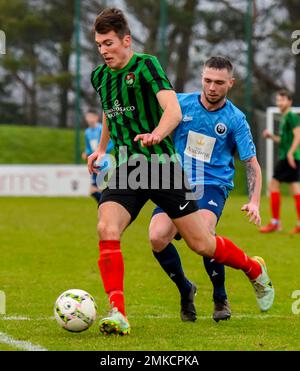 PSNI FC contre Portstewart FC, Lough 41 Premier Intermediate League, samedi 28th janvier 2023, The Dub, Belfast, Irlande du Nord Banque D'Images