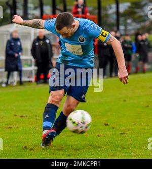 PSNI FC contre Portstewart FC, Lough 41 Premier Intermediate League, samedi 28th janvier 2023, The Dub, Belfast, Irlande du Nord Banque D'Images