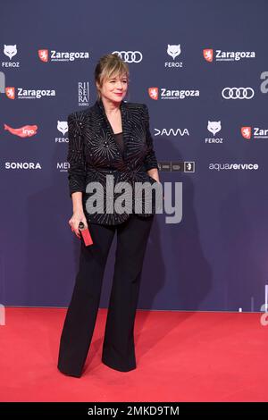 28 janvier 2023, Saragosse, Aragon, Espagne: Emma Suarez assiste aux Feroz Awards 2023 - tapis rouge à l'Auditorium sur 28 janvier 2023 à Saragosse, Espagne (image de crédit: © Jack Abuin/ZUMA Press Wire) USAGE ÉDITORIAL SEULEMENT! Non destiné À un usage commercial ! Banque D'Images