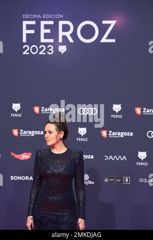 Saragosse. Espagne. 20230128, Itziar Ituno assiste aux Feroz Awards 2023 - tapis rouge à l'Auditorium sur 28 janvier 2023 à Saragosse, Espagne crédit: MPG/Alamy Live News Banque D'Images