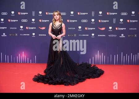 28 janvier 2023, Saragosse, Aragon, Espagne: Clara Galle assiste aux Feroz Awards 2023 - tapis rouge à l'Auditorium sur 28 janvier 2023 à Saragosse, Espagne (Credit image: © Jack Abuin/ZUMA Press Wire) USAGE ÉDITORIAL SEULEMENT! Non destiné À un usage commercial ! Banque D'Images