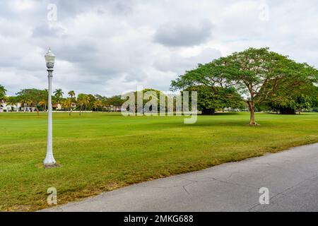 Scène nature au Granada Golf course Coral Gables Miami Florida Banque D'Images