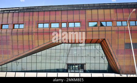 Szczecin, Pologne. 17 août 2022. La construction du Centername des Sciences marines de Jerzy Stelmach à Szczecin. Banque D'Images