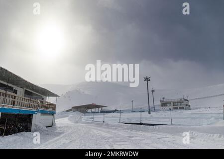 Illustration pendant le 2023 Clio Ice Trophée 2023 - GSeries G2 sur le circuit Andorre - pas de la Casa, sur 28 janvier 2023 à Encamp, Andorre - photo Damien Doumergue / DPPI Banque D'Images