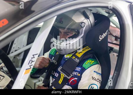 BOUET David (FR), WRM DE CHANOINE M. / SRD COURSE, portrait lors du Clio Ice Trophy 2023 2023 - GSeries G2 sur le circuit Andorre - pas de la Casa, sur 28 janvier 2023 à Encamp, Andorre - photo Damien Doumergue / DPPI Banque D'Images