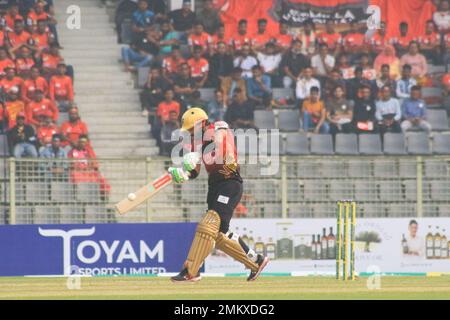 Non exclusif: 28 janvier 2023 à Sylhet-Bangladesh: Comilla Victorians équipe batsmans le cricketer pakistanais MOHAMMAD RIZWAN a marqué 54 (47 balles ) courses Banque D'Images