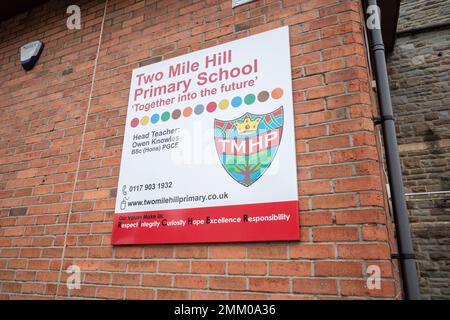 École primaire de Two Mile Hill, Bristol, Royaume-Uni (Jan23) Banque D'Images