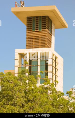 Ras Al Khaimah (RAK) (historiquement Jullfar) est la plus grande ville et capitale de l'émirat de Ras Al Khaimah, Émirats arabes Unis. Banque D'Images