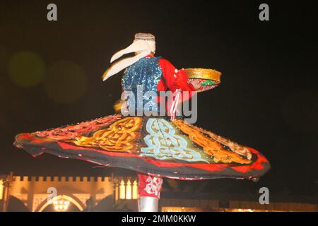 Spectacle de danse folklorique culturel Mideartern pour les touristes Dubaï, Émirats arabes Unis, Banque D'Images