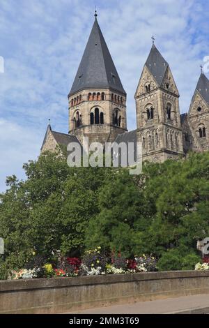 Temple neuf, église protestante dans le centre historique de la ville française de Metz, France Banque D'Images