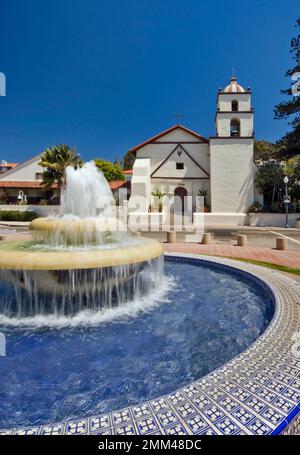 Mission Basilica de San Buenaventura, Ventura, Californie, Etats-Unis Banque D'Images