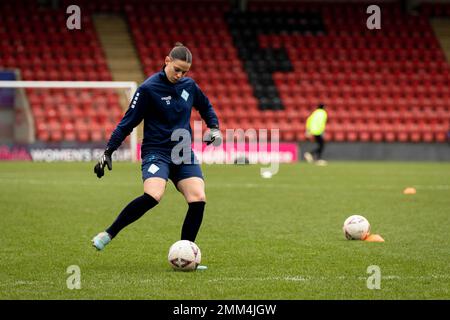 Londres, Royaume-Uni. 29th janvier 2023. Londres, Angleterre, 29 janvier 2023 Hermione Cull (Lionesses de Londres 12) s'échauffe avant le match de la Vitality Womens FA Cup entre Tottenham Hotspur et les Lionesses de Londres City au stade Brisbane Road à Londres, Angleterre (PEDRO PORRU, Pedro Porru/ SPP) Credit: SPP Sport Press photo. /Alamy Live News Banque D'Images