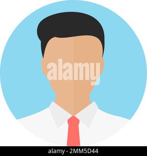 Homme d'affaires travaillant dans l'entreprise, profil d'avatar, design d'icône d'homme d'affaires. Personnes, symbole de compte, responsable. Design vectoriel de silhouette de personne d'affaires. Illustration de Vecteur