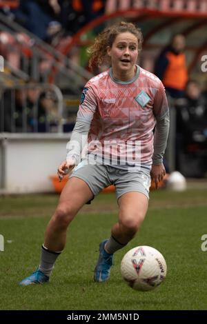 Londres, Royaume-Uni. 29th janvier 2023. Londres, Angleterre, le 29 janvier 2023 lois Joel (22 Lionesses de Londres) en action pendant le match de la Vitality Womens FA Cup entre Tottenham Hotspur et London City Lionesses au stade Brisbane Road à Londres, Angleterre (PEDRO PORRU, Pedro Porru/ SPP) Credit: SPP Sport Press photo. /Alamy Live News Banque D'Images