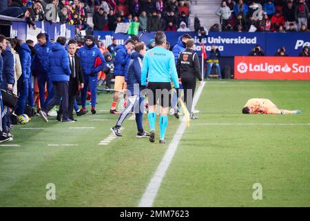 Pampelune, Espagne. 29th janvier 2023. 29 janvier 2023 ; stade El Sadar ; Pampelune ; Navarre ; Espagne ; Primera Division; la Liga Santander 2022 - 2023; Osasuna vs Atletico de Madrid 900/Cormon Press Credit: CORMON PRESS/Alay Live News Banque D'Images