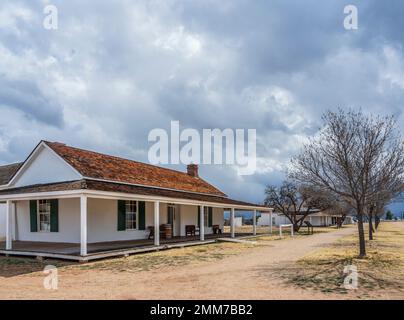 Parc national historique de fort Verde, Camp Verde, Arizona. Banque D'Images