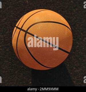 terrain de basket-ball grand angle en gros plan. Résolution et superbe photo de haute qualité Banque D'Images