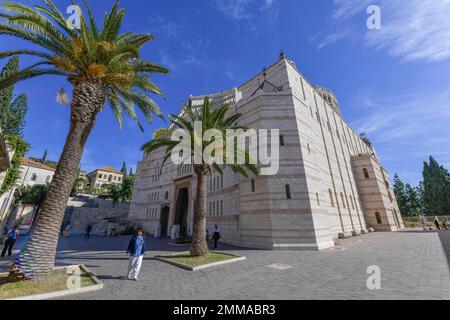 Basilique de l'Annonciation de Nazareth, Israël Banque D'Images