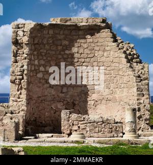 Les ruines de Paphos (Chypre) site classé au patrimoine mondial de l'UNESCO pour ses sites archéologiques importants. Banque D'Images