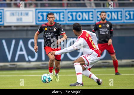 ROTTERDAM, PAYS-BAS - JANVIER 29 : Couhaib Driouech de l'Excelsior Rotterdam lors du match néerlandais entre l'Excelsior Rotterdam et Ajax au stade Van Donge & de Roo sur 29 janvier 2022 à Rotterdam, pays-Bas (photo de Peter van der Klooster/Alay Live News) Banque D'Images