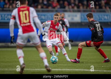 ROTTERDAM, PAYS-BAS - JANVIER 29 : Kenneth Taylor d'Ajax lors du match néerlandais Eredivisie entre Excelsior Rotterdam et Ajax au stade Van Donge & de Roo sur 29 janvier 2022 à Rotterdam, pays-Bas (photo de Peter van der Klooster/Alay Live News) Banque D'Images