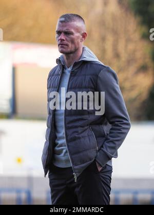 Telford, Royaume-Uni. 29th janvier 2023. Telford, Angleterre, 29 janvier 2023: Paul Konchesky (directeur de Ham Ouest) à temps plein du match de la coupe de Womens FA entre Wolverhampton Wanderers et West Ham Unis à New Bucks Head à Telford, Angleterre (Natalie Mincher/SPP) Credit: SPP Sport Press photo. /Alamy Live News Banque D'Images