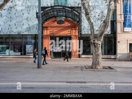 Marseille, Provence, France, 12 31 2022 - la bibliothèque Alcazar de la ville et du boulevard Banque D'Images