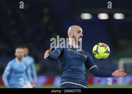 Rome, . 29th janvier 2023. Rome, Italie 29,1.2023: En action pendant la série Un match de football, jour 20, entre SS Lazio vs ACF Fiorentina au Stadio Olimpico sur 29 janvier 2023 à Rome, Italie. Crédit : Agence photo indépendante/Alamy Live News Banque D'Images