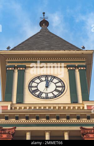 Gros plan du bâtiment de la mairie Bradford Pa Banque D'Images