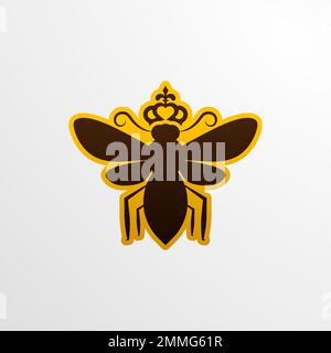 Modèle de logo de l'abeille, moderne et propre style adapté à l'entreprise, vecteur eps format Illustration de Vecteur