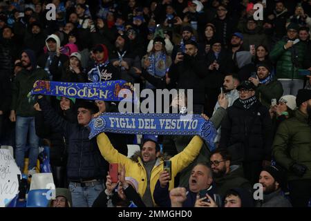 Naples, Campanie, Italie. 29th janvier 2023. Au cours de la série italienne Un match de football SSC Napoli vs FC Roma sur 29 janvier 2023 au stade Diego Armando Maradona à Naples.in photo: Supporters naples (Credit image: © Fabio Sasso/ZUMA Press Wire) USAGE ÉDITORIAL SEULEMENT! Non destiné À un usage commercial ! Crédit : ZUMA Press, Inc./Alay Live News Banque D'Images