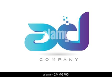 LOGO À lettre ET motif de combinaison D'icônes. Modèle créatif pour l'entreprise et l'entreprise Illustration de Vecteur