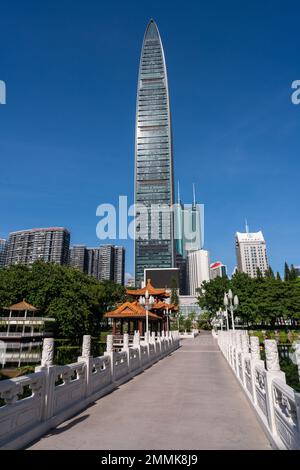 Shenzhen Xin Zhou 100 Banque D'Images