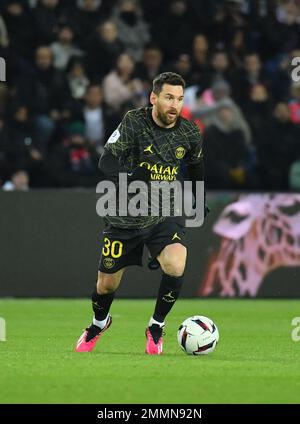 Paris, France. 29th janvier 2023. Lionel Messi du PSG lors de la Ligue 1 Uber mange Paris Saint-Germain v Stade de Reims match de football au Parc des Princes sur 29 janvier 2023 à Paris, France. Photo de Christian Liewig/ABACAPRESS.COM crédit: Abaca Press/Alay Live News Banque D'Images