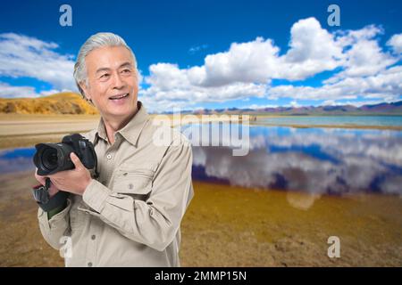 Photos de voyage des hommes plus âgés Banque D'Images