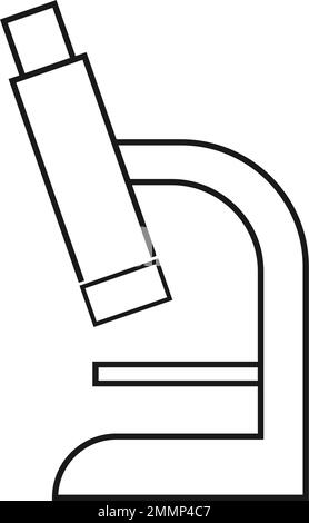 logo de microscope modèle vektor Illustration de Vecteur