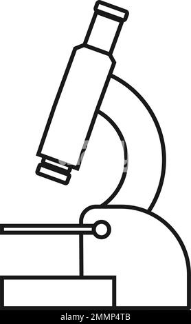 logo de microscope modèle vektor Illustration de Vecteur