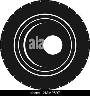 logo de microscope modèle vektor Illustration de Vecteur