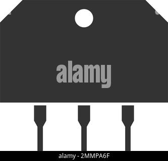 modèle vektor avec logo de diode noire Illustration de Vecteur