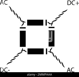 modèle vektor avec logo de diode noire Illustration de Vecteur