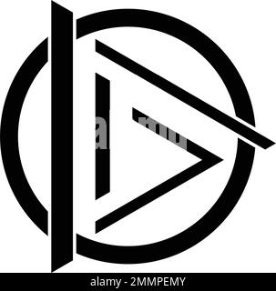 modèle vektor avec logo de diode noire Illustration de Vecteur