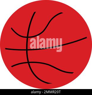 modèle de stok vektor avec logo de boule de panier Illustration de Vecteur