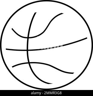 modèle de stok vektor avec logo de boule de panier Illustration de Vecteur