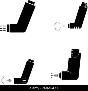 illustration du stock d'icônes de l'inhalateur Illustration de Vecteur