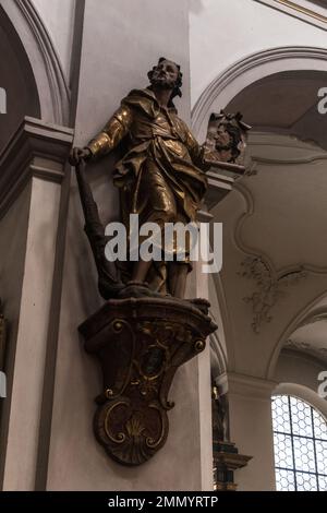 Beaux intérieurs d'église de Munich Banque D'Images